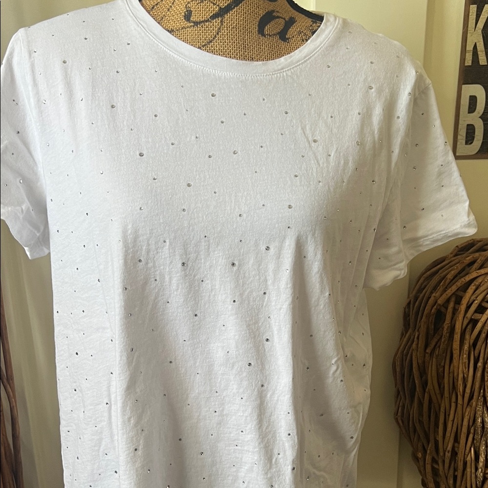 H&M White Short Sleeve Tee